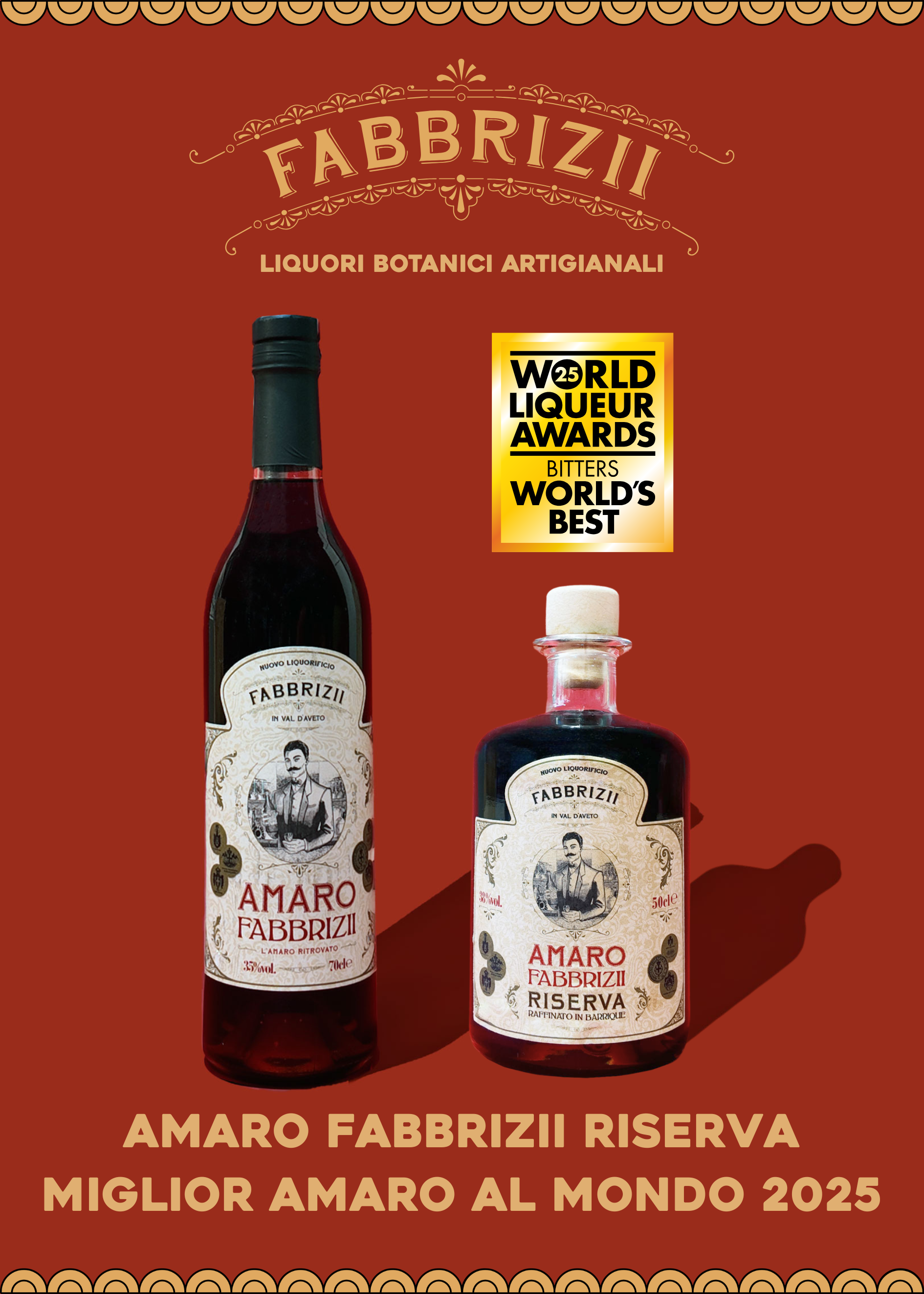 Amaro Fabbrizii Riserva è il miglior Amaro del Mondo 2025!